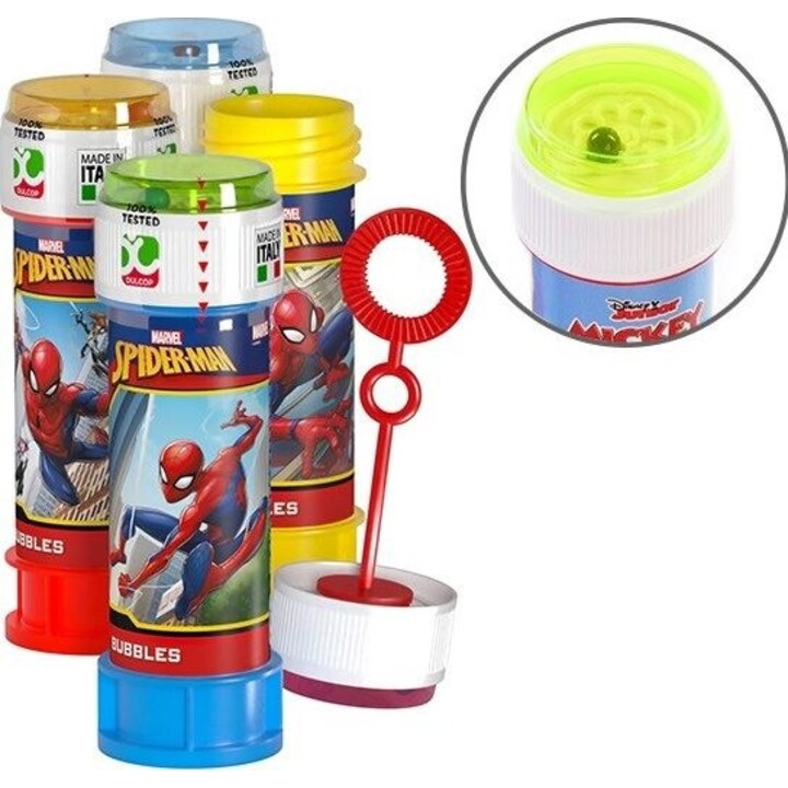 Burbujas de jabón 60 ml Expositor de Spiderman 36 unidades