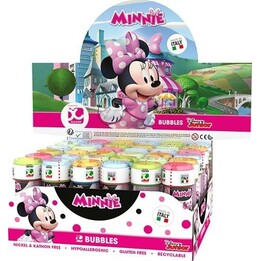Bolle di sapone 60 ml, espositore Minnie, 36 pezzi