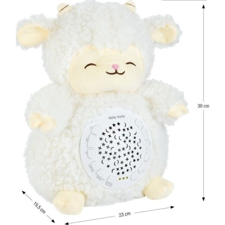Milly Mally Milly Sheep peluche projetor branco