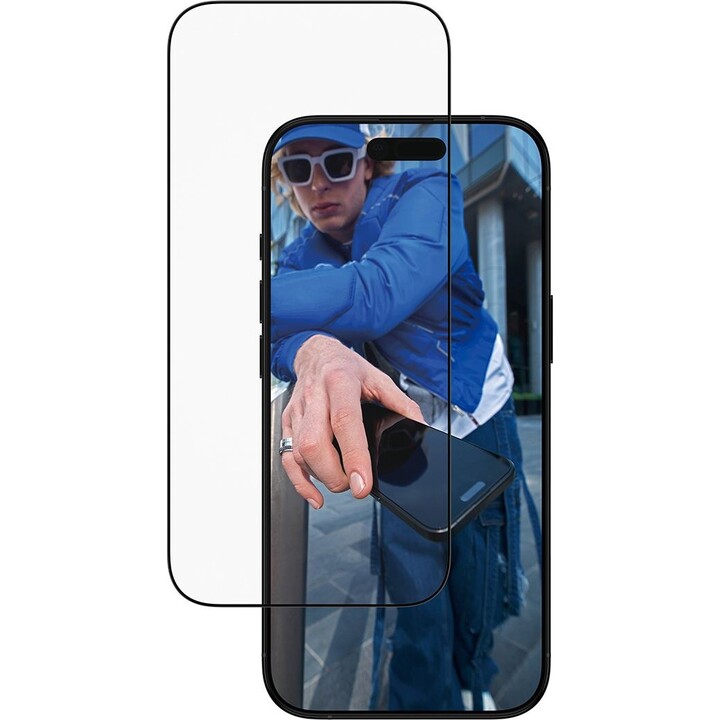 Pellicola protettiva in vetro temperato PanzerGlass, con copertura completa dello schermo, per Apple iPhone Air.