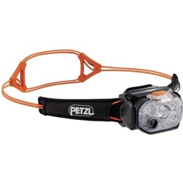 Linterna frontal Petzl Swift RL E095BC00, 1200 lm, recargable por USB-C, negro/naranja