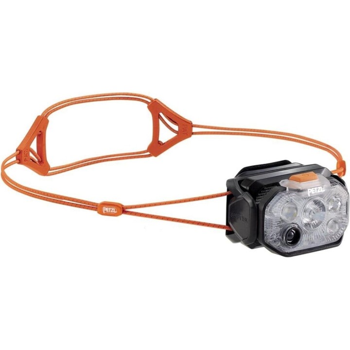 Linterna frontal Petzl Swift RL E095BC00, 1200 lm, recargable por USB-C, negro/naranja