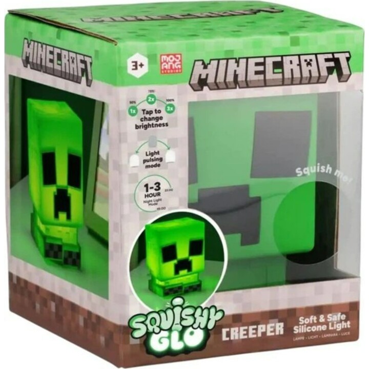 Paladone PP14710MCF Minecraft Creeper SquishyGlo Silicone Rechargeable Light