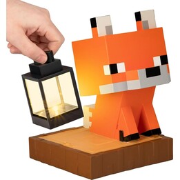 Linterna solar «Fox Gnome» de Minecraft LunaGlo de Paladone, modelo PP16201MCF