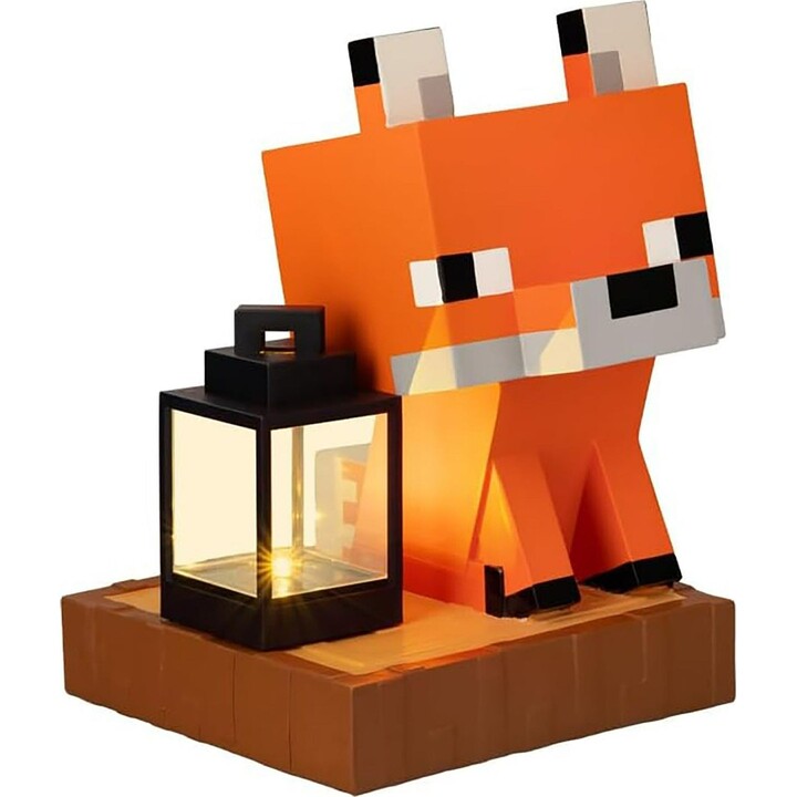 Paladone PP16201MCF Minecraft LunaGlo Fuchs-Gnom-Solarlaterne
