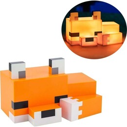 Paladone PP9472MCF Minecraft Fox Light 16 cm arancione/bianco a LED, alimentata a batteria