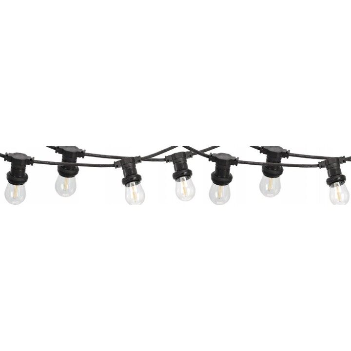 ExtraLink EX.25074 Ghirlanda da giardino 230 V 3+7 m 10 LED a filamento bianco caldo