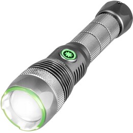 Linterna Vayox VA0364 de 3000 lm, LED táctica, recargable por USB-C, IPX7, con zoom