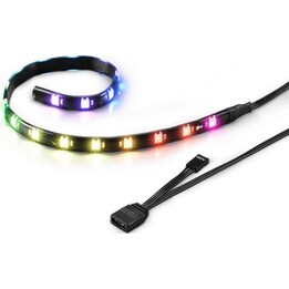 Fita LED Sharkoon Shark Blades RGB, 360 mm, 18 LEDs, 5 V, 3 pinos/4 pinos, cabo de 60 cm
