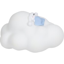 Sanrio CM704478 Lámpara en forma de nube de Cinnamoroll, recargable por USB-C, 15 cm, blanca