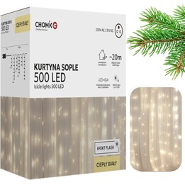 ExtraLink EX.73202 Icicle Curtain 500LED Warm White+Cold Flash 3+20m IP44
