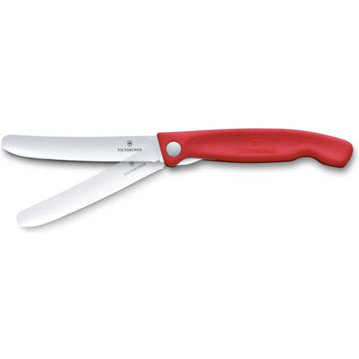 Cuchillo para el desayuno Victorinox Swiss Classic 6.7801.FC1, plateado con mango rojo