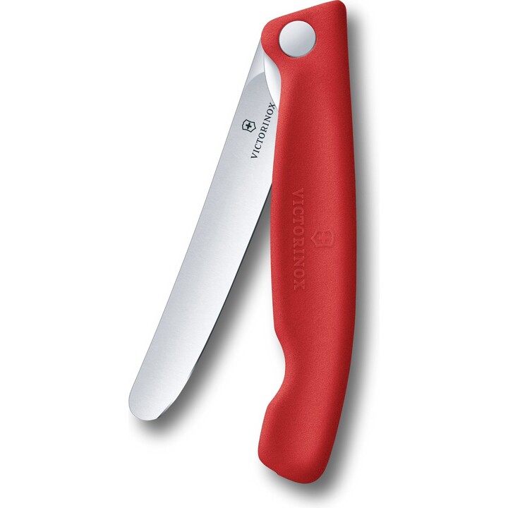 Cuchillo para el desayuno Victorinox Swiss Classic 6.7801.FC1, plateado con mango rojo