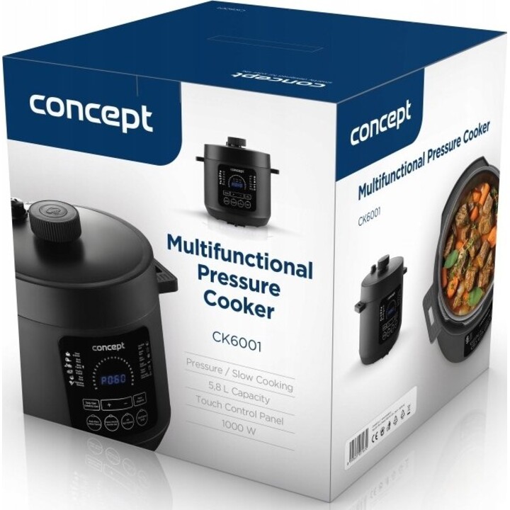 Sistema de aparelho elétrico multifuncional para cozinhar Concept CK6001