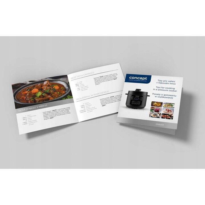 Sistema de aparelho elétrico multifuncional para cozinhar Concept CK6001