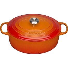 Poêle ovale Le Creuset Signature 21178310902430, 31 cm, rouge cerise