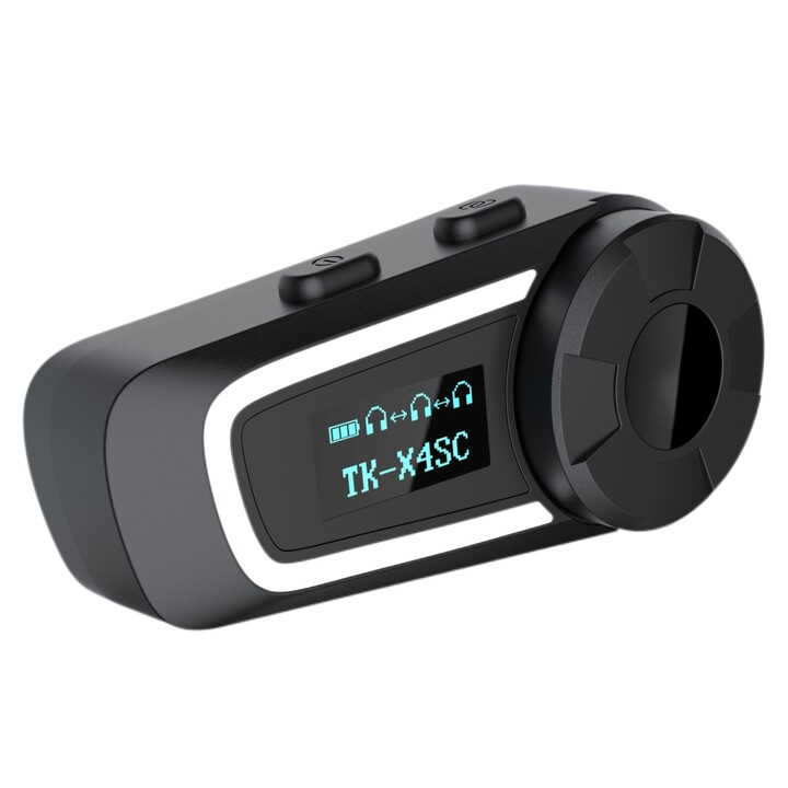Extralink, Intercomunicador para Moto, para 6 Personas, Bluetooth 5.1, Locutor Polaco, Reducción de Ruido