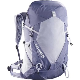 Mochila de caminhada Salomon Aerotrek 28 LC2857200 para mulher, Heron Cosmic Blue White, tamanho M-L
