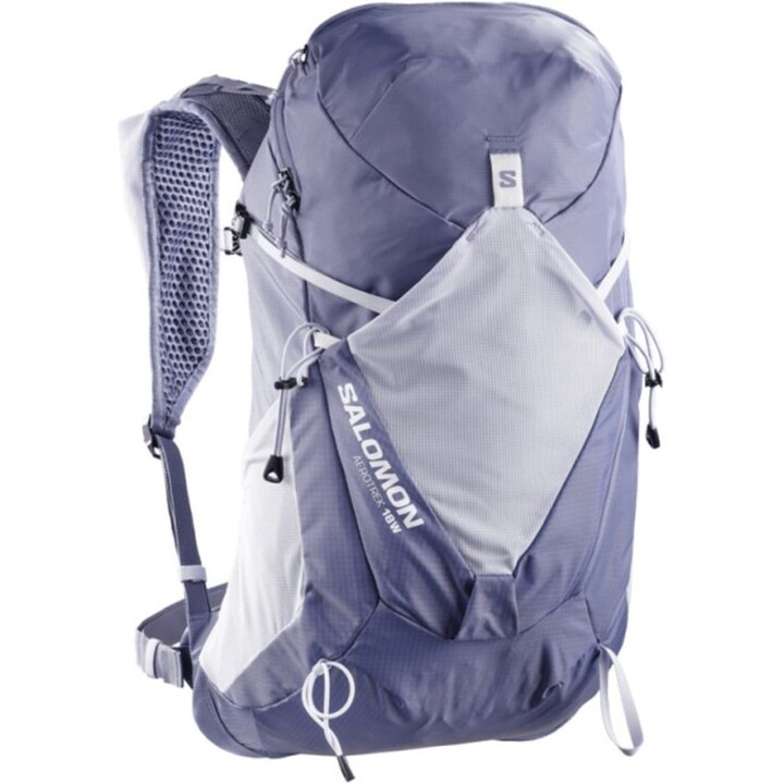 Mochila de senderismo Salomon Aerotrek 18 LC2467700 para mujer, modelo «Heron», azul cósmico y blanco, talla S-M