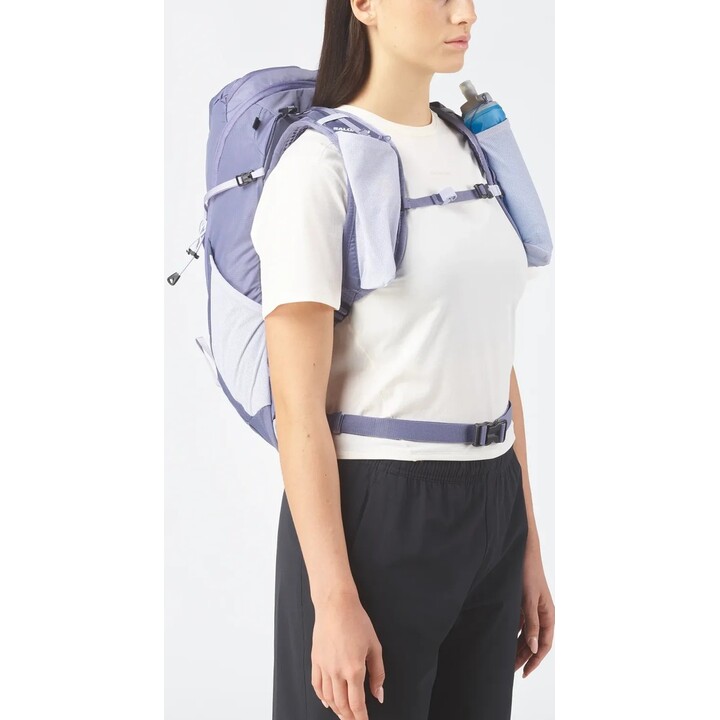 Mochila de senderismo Salomon Aerotrek 18 LC2467700 para mujer, modelo «Heron», azul cósmico y blanco, talla S-M
