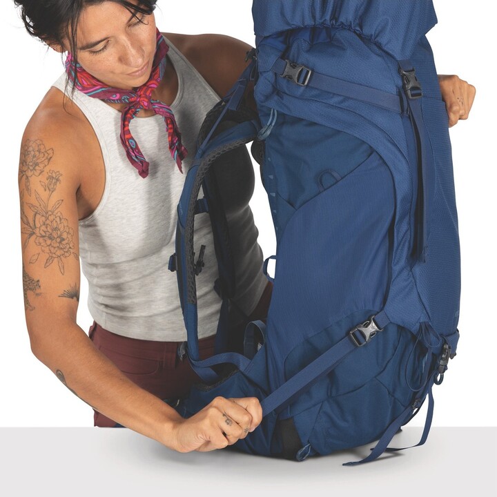 Mochila de senderismo Osprey Kyte LT 10007498 para mujer, azul serenity, 65