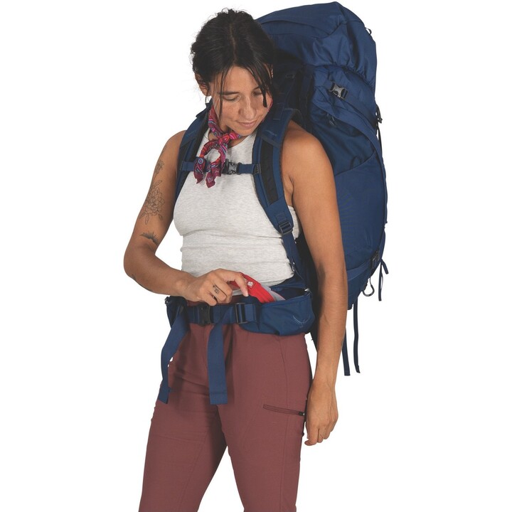 Mochila de senderismo Osprey Kyte LT 10007498 para mujer, azul serenity, 65