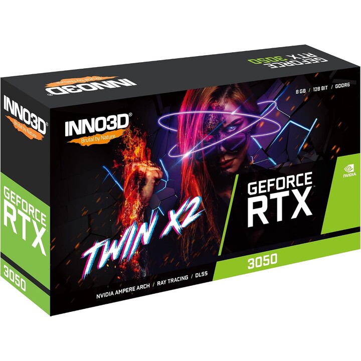 INNO3D GeForce RTX 3050 TWIN X2 8GB GDDR6 (em embalagem a granel)
