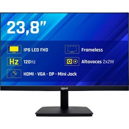 iggual ML24SPC 24" FHD IPS 120Hz 1ms DisplayPort 1.2 HDMI 1.4 VGA Especial Para Mini PC