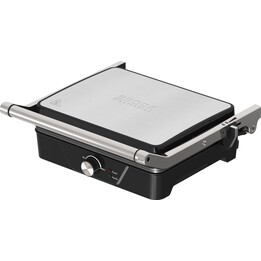 Parrilla eléctrica Brock HCG 5000 SS de 2000 W, color negro/acero.