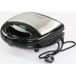 Brock SSM 2004 SS 3 en 1 Sandwichera/Gofrera y Máquina para Frutos Secos, 750 W, Negro/Acero
