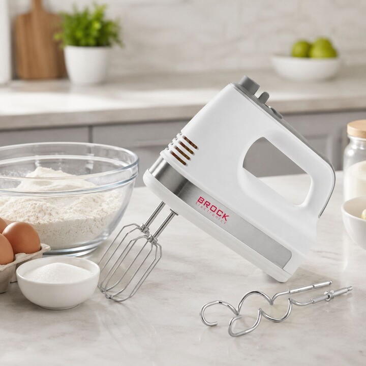 Frullatore a immersione Brock HM 5003 WH da 300W, bianco