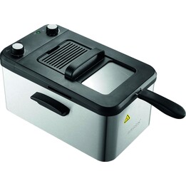 Brock DF 3001 SS 3,2L 2200W, Nero/Acciaio