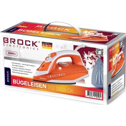 Ferro da stiro a vapore Brock BSI 5503 OR da 2600 W, arancione
