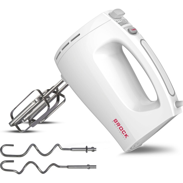 Batidora de mano Brock HM 3001 WH de 300 W, blanca