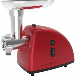Picadora de carne Brock MG 1502 RD de 1500 W, roja/acero