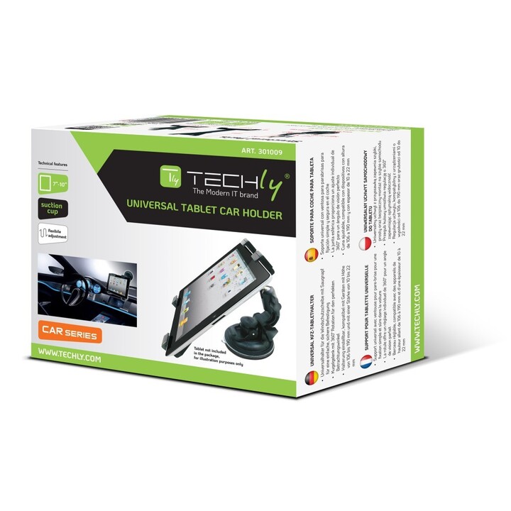 Techly I-TABLET-VENT supporto per tablet da auto passivo nero