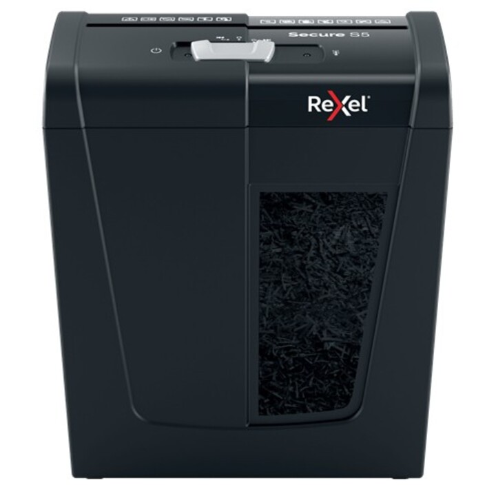Rexel Secure S5, (P-2), 5 sheets, 10L trash can, striped