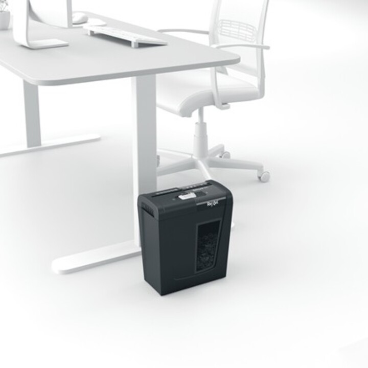 Rexel Secure S5, (P-2), 5 fogli, cestino da 10 litri, a strisce