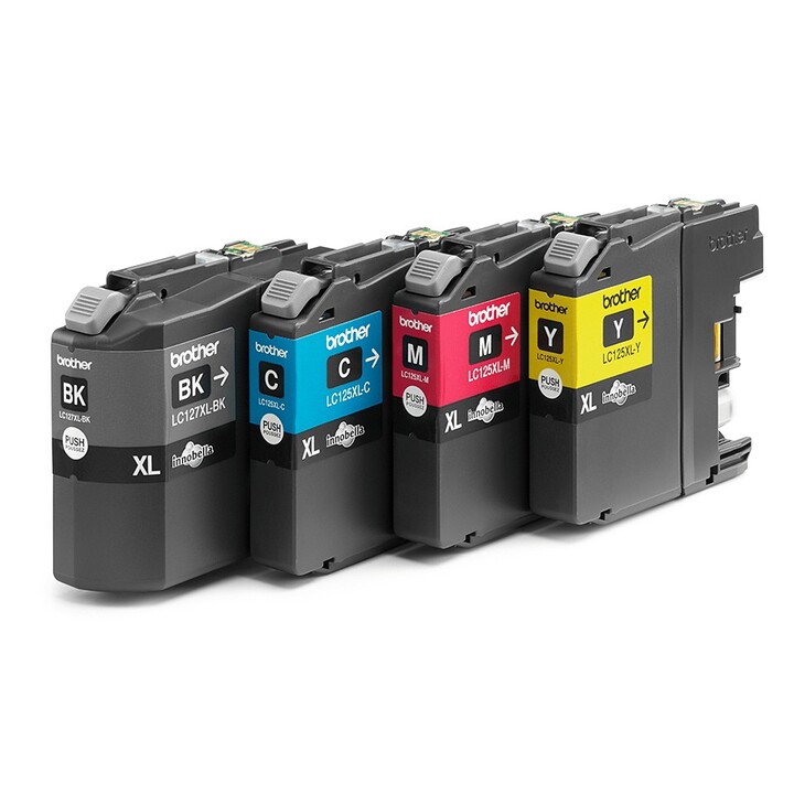 Brother LC-127XLVALBP Druckerpatrone Original Schwarz , Cyan, Magenta, Gelb Mehrfachverpackung 4 Stück(e)