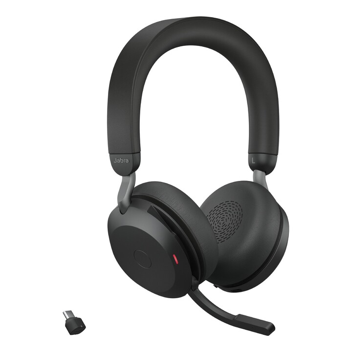 Micro-casque stéréo Jabra Evolve2 75 UC supra-auriculaire (Bluetooth, sans fil, ANC, USB-C)