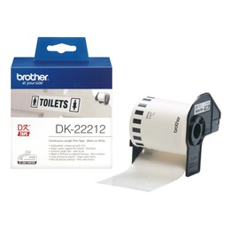 Etiquettes Brother Dk22212 62Mmx15.24M Blanc