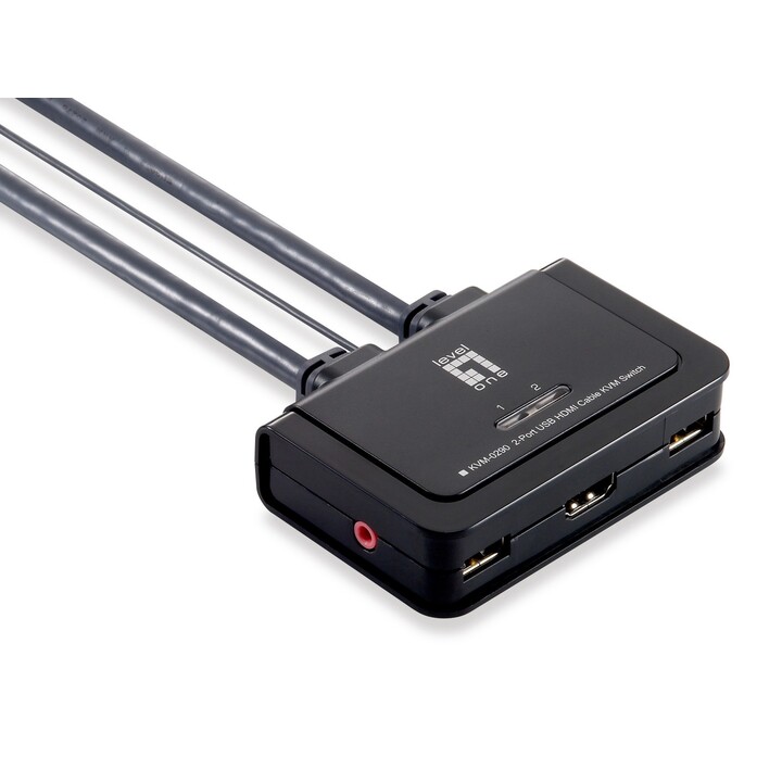 DATENSCHALTER Kvm 2 Usb-Ports Ebene Eins Hdmi