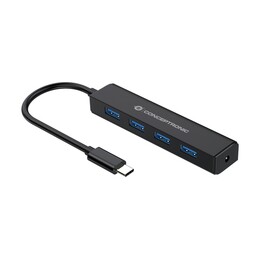 HUB CONCEPTRONIC USB-C A USB 3.0 4 PORTE