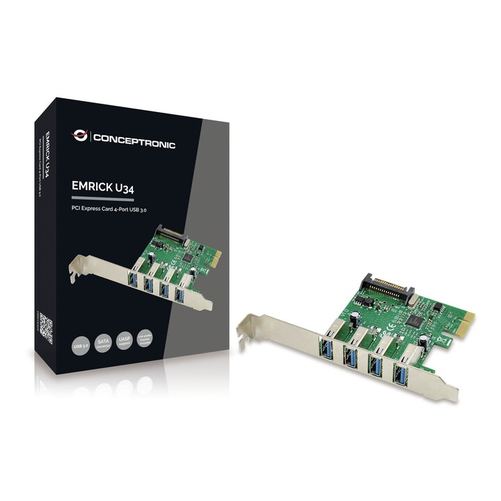 PCIEXPRESS CONCEPTRONIC-KARTE 4 USB 3.0-ANSCHLÜSSE