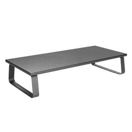 Equip 650880 supporto rialzo monitor da scrivania in acciaio nero