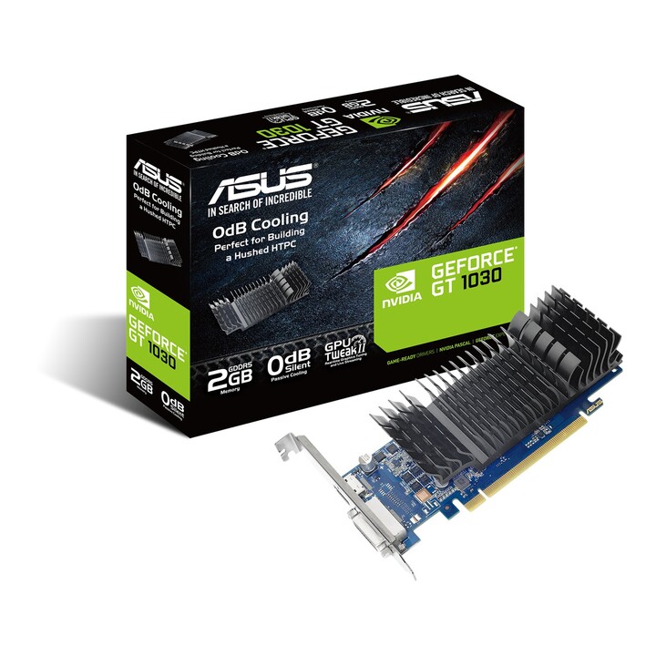 Asus GeForce GT 1030 2GB GDDR5 BRK Low Profile Silent