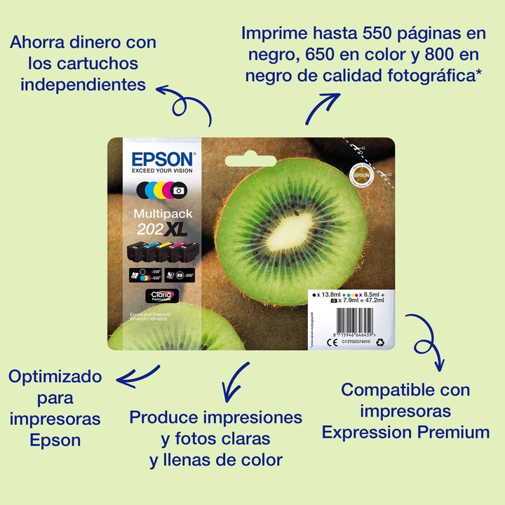 Cartucho Epson 202XL Amarillo PREMIUM XP-6000 / XP-6005