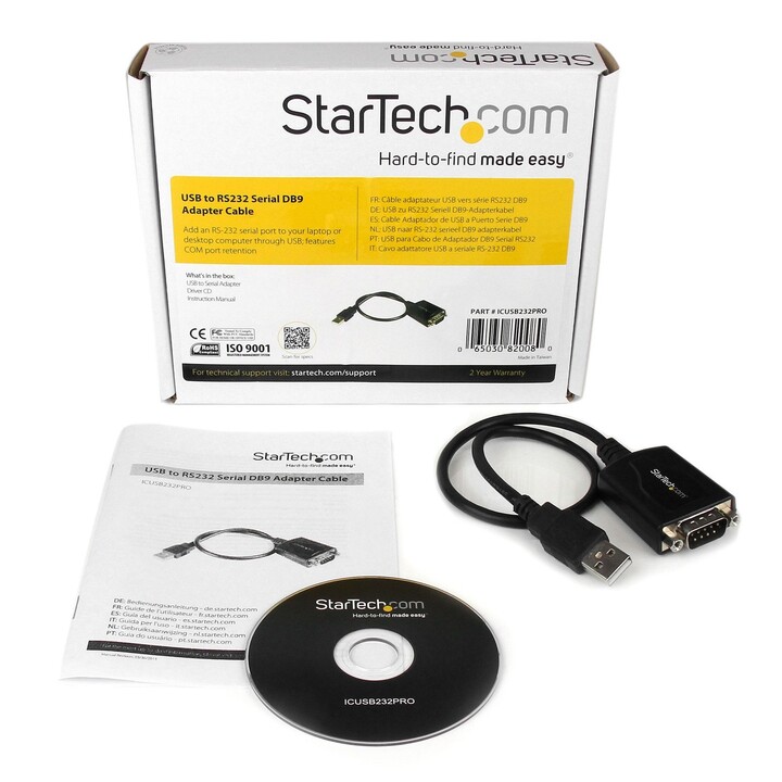 Startech Usb Para Rs232 Db9 Cabo Serial Com Com Retenção