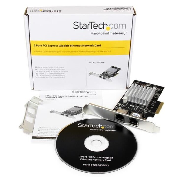 Cartão De Rede Pcie Startech St2000 2X 10/100/1000
