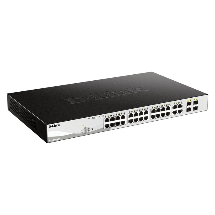 Switch D-LINK 24 PORTS 10-100-1000 + 4 SFP + POE
